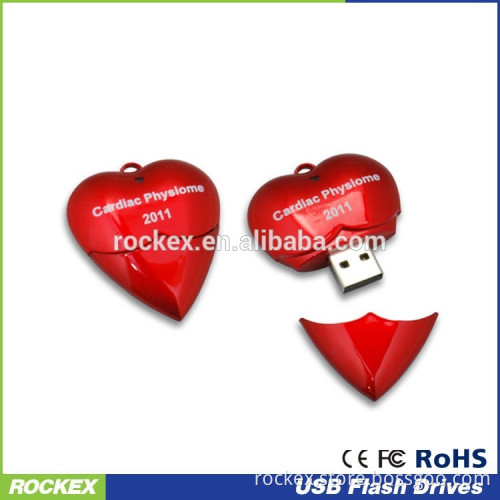 Heart usb flash drive stick memory heart shaped usb